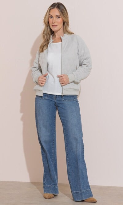Quilted Bomber Jacket