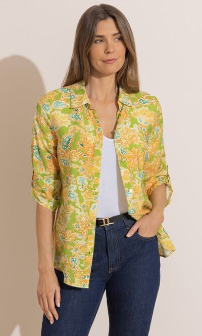 Garden Print Blouse
