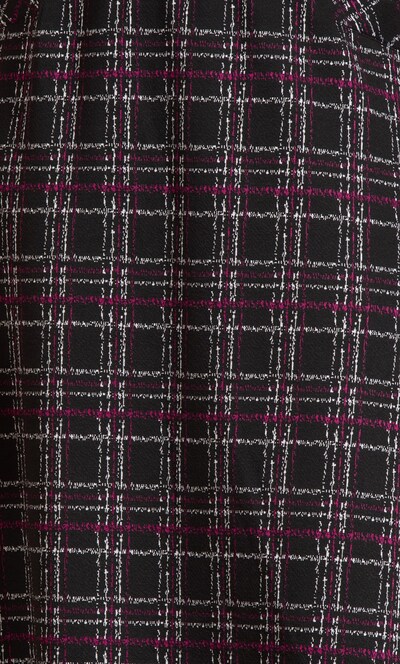 Checked A Line Midi Skirt
