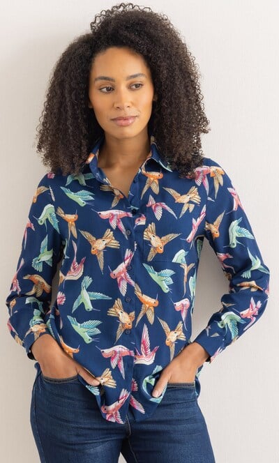 Humming Bird Printed Shirt