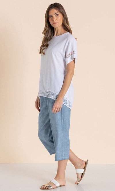 Linen Blend Relaxed Fit Top