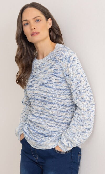 Patterned Long Sleeve Lightweight Jumper