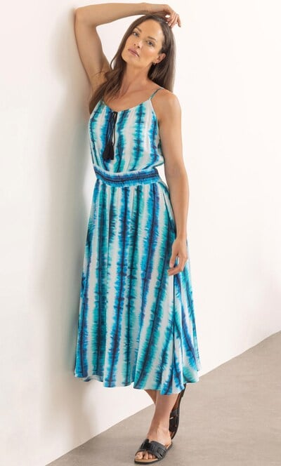 Tie Dye Printed Midi Dress