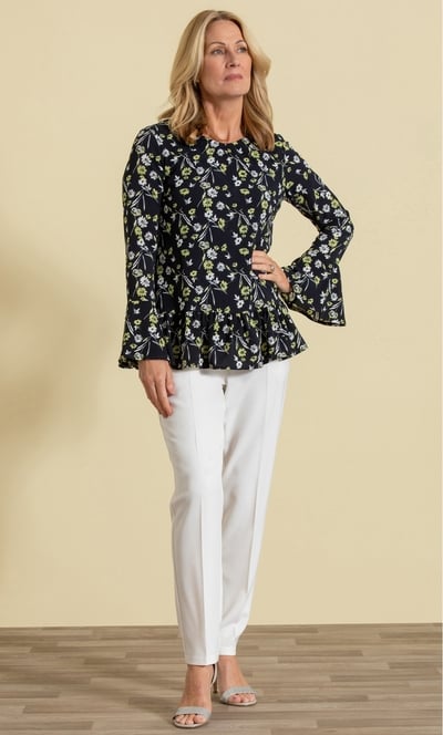 Anna Rose Floral Print Top