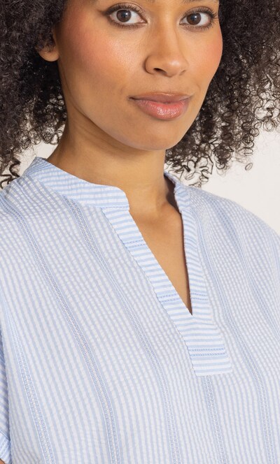 Striped Short Sleeve Top