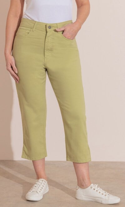 Cropped Slim Leg Jeans