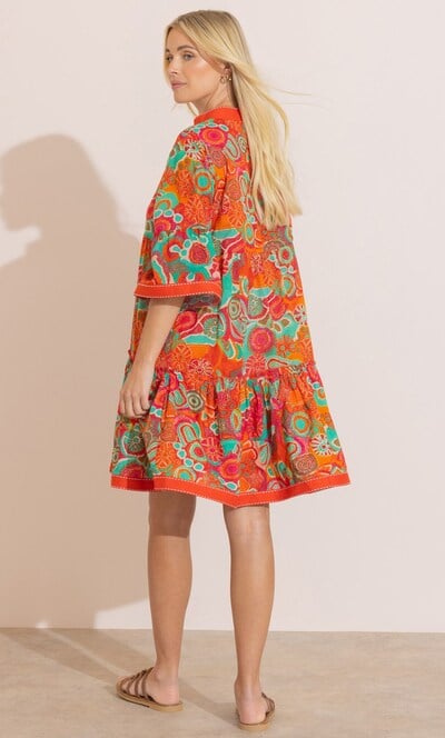 Printed Cotton Tunic Dress