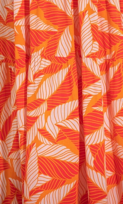 Printed Relaxed Fit Strappy Maxi Dress