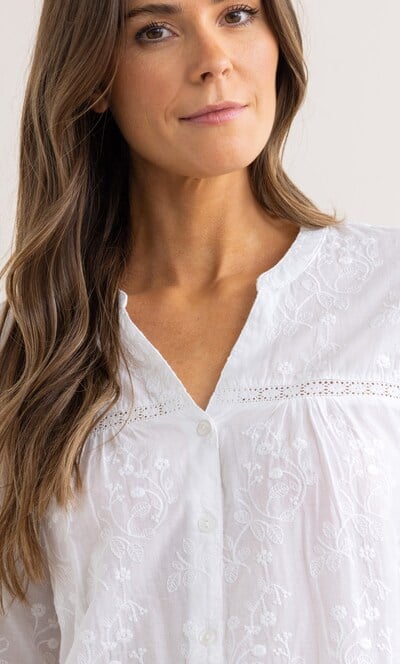 Embroidered Cotton Shirt