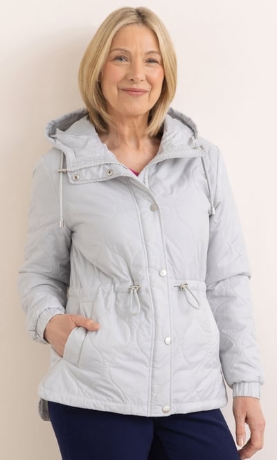 Anna Rose Quilted Hooded Jacket