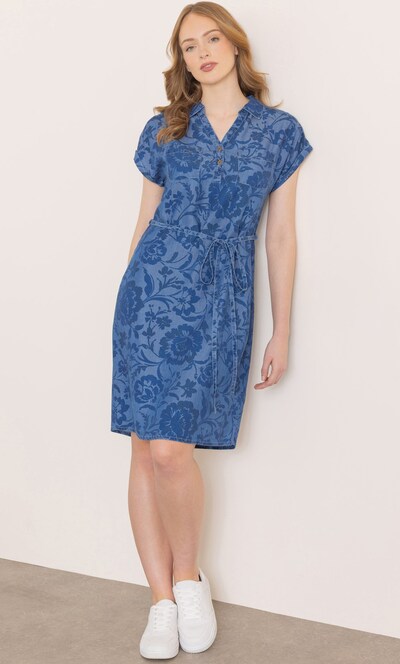 Floral Printed Short Sleeve Dress