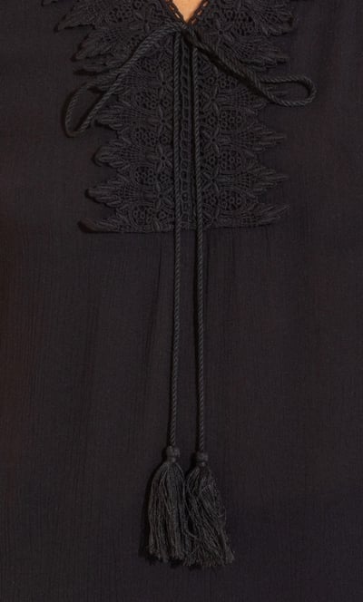 Boho Lace Trim Top