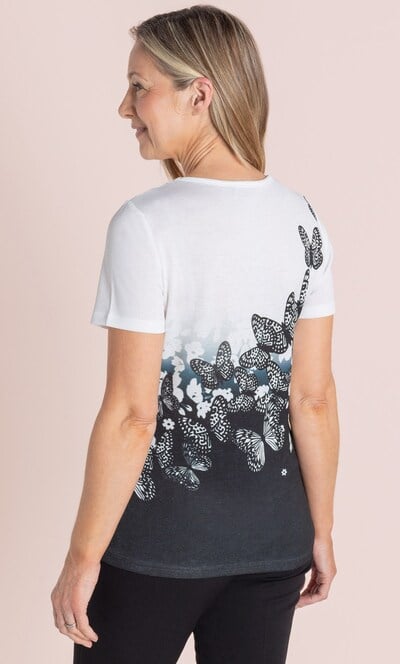Anna Rose Butterfly Shimmer Top