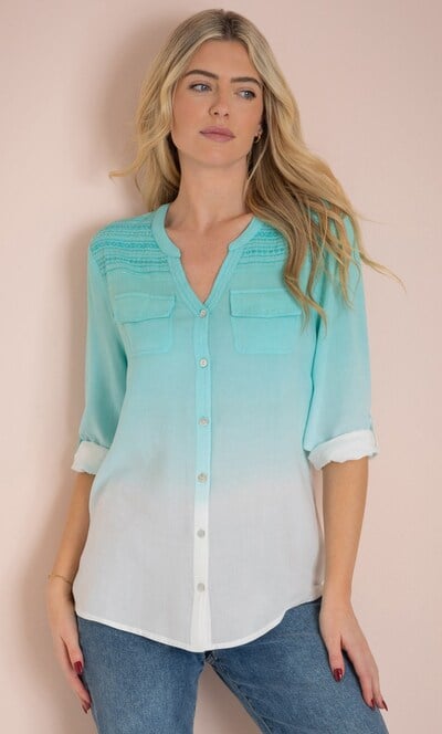 Embellished Dip Dye Shirt