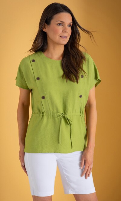 Tie Waist Short Sleeve Top