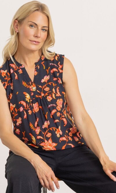 Floral print Sleeveless Top