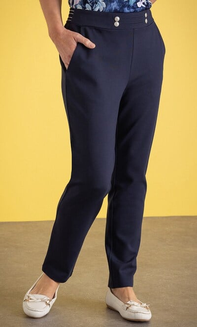 Anna Rose Ponte Slim Leg Trousers 27.5 inch Leg