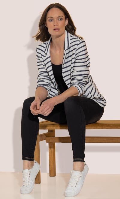 Striped Button Jacket
