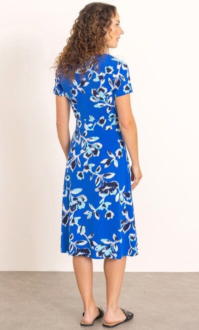 Anna Rose Printed Short Sleeve Dress