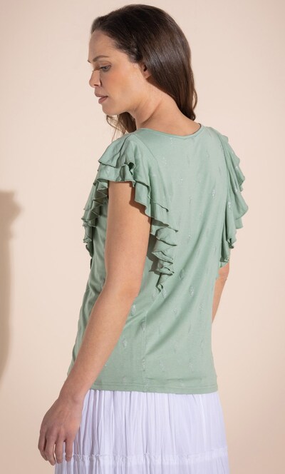 Diamond Foil Printed Jersey Top