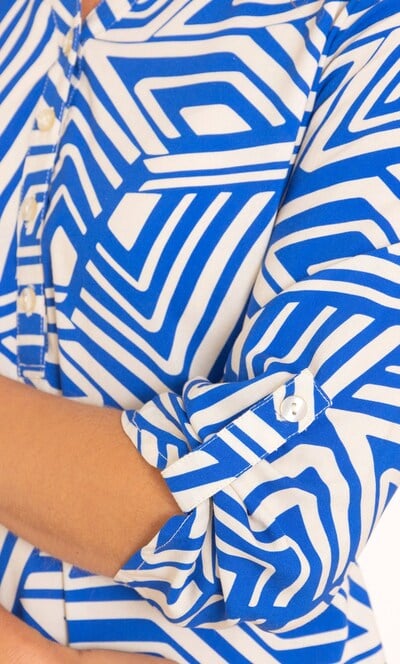 Anna Rose Geometric Printed Dress