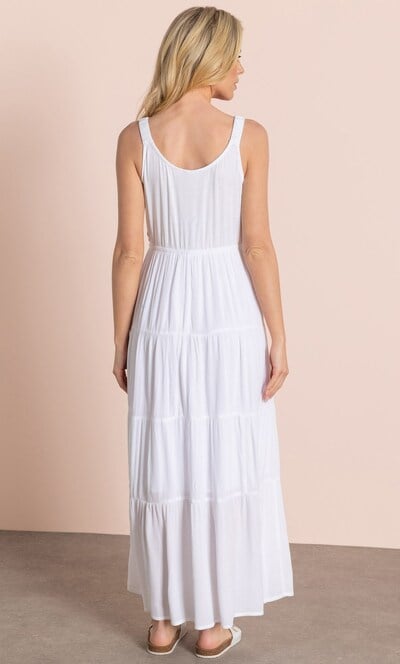 Crochet Trim Maxi Dress