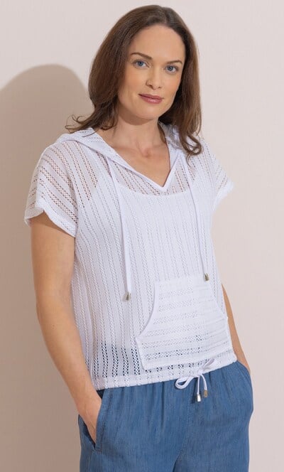 Hooded T-shirt Cover up