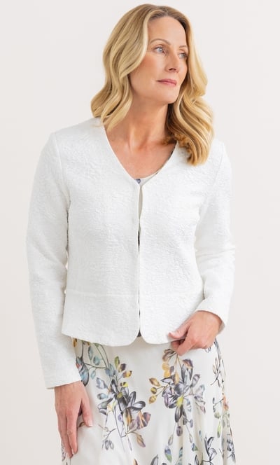 Anna Rose Jacquard Peplum Jacket