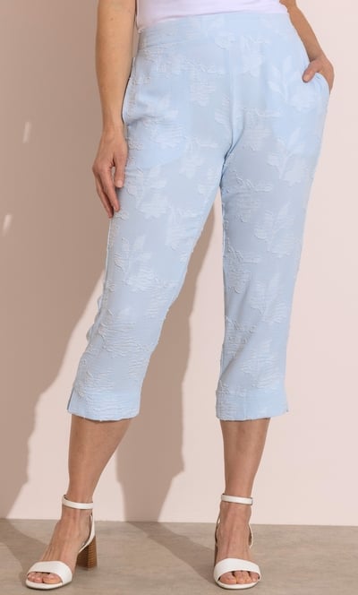 Anna Rose Jacquard Capri Trousers