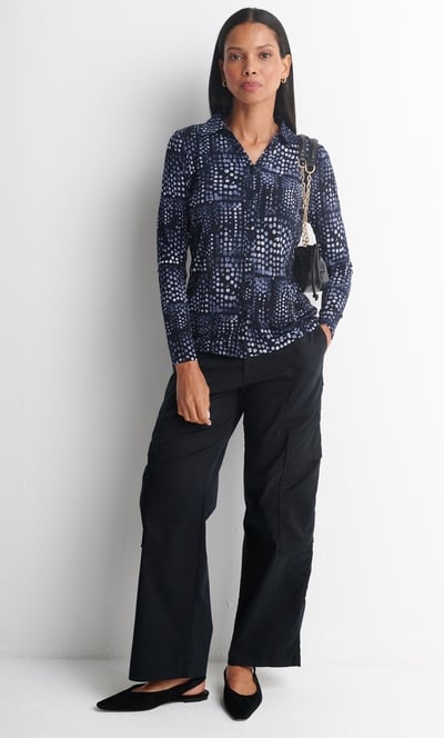 Anna Rose Spot Printed Blouse