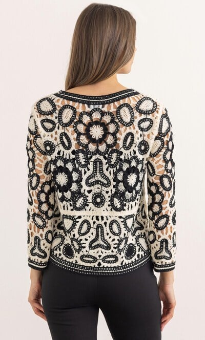 Crochet Long Sleeve Jacket