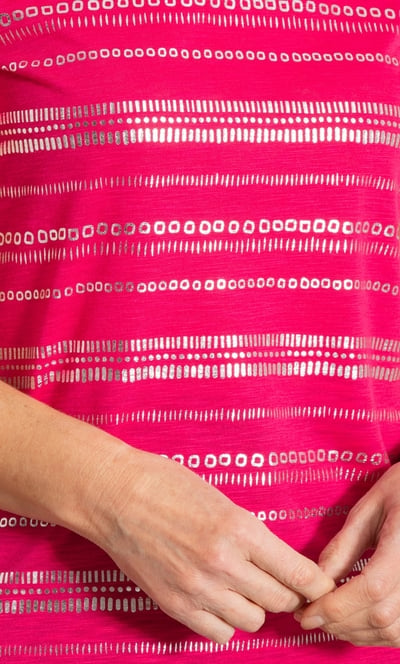 Anna Rose Shimmer Print Jersey Top