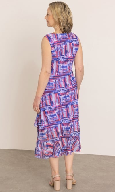 Anna Rose Printed Cowl Neck Dress