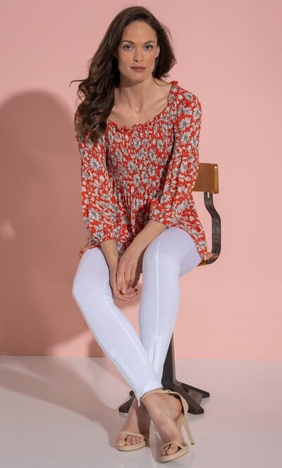 Embellished Zip Hem Jersey Full Length Leggings