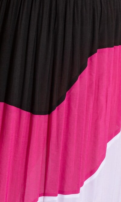 Sleeveless Colour Block Maxi dress