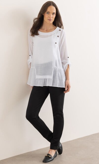 Button Detail Tunic Top