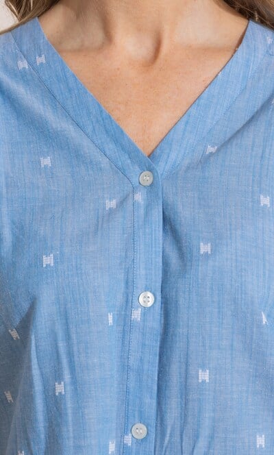 Embroidered Cotton Top
