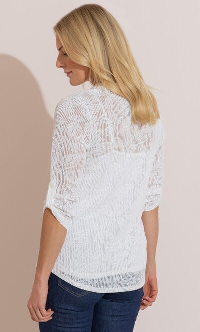 Anna Rose Textured Top With Cami