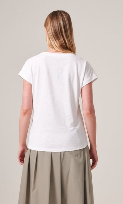 Floral Puffer Print Cotton T Shirt