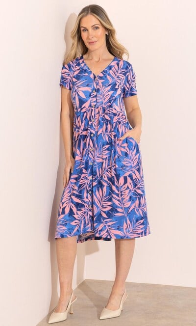 Anna Rose Printed Jersey Dress