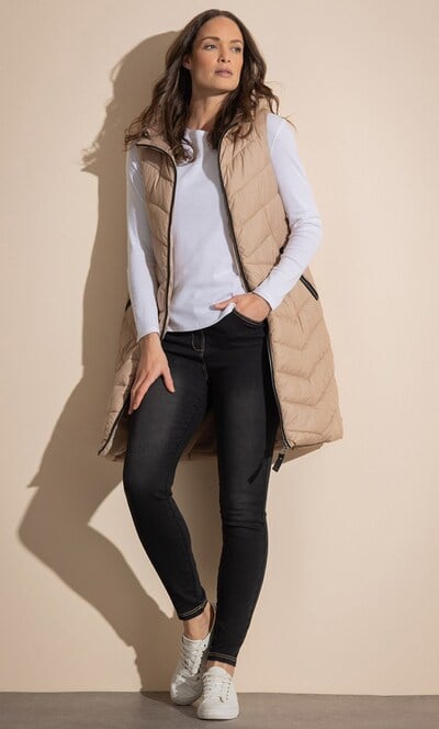 Hooded Longline Gilet