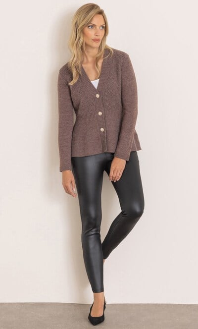 Long Sleeve Peplum Cardigan