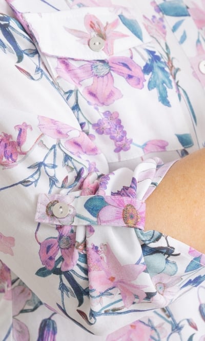 Anna Rose Bouquet Print Blouse