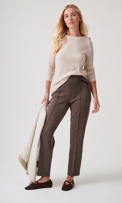 Lightweight Ribbed Knit Jumper