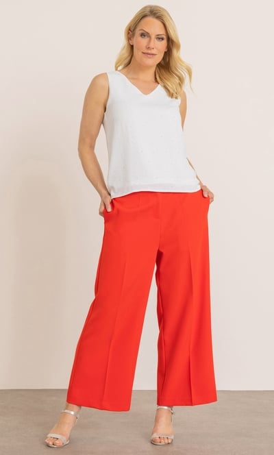Embellished Sleeveless Textured Top
