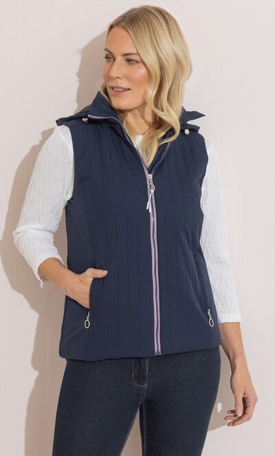 Anna Rose Lightweight Padded Hooded Gilet