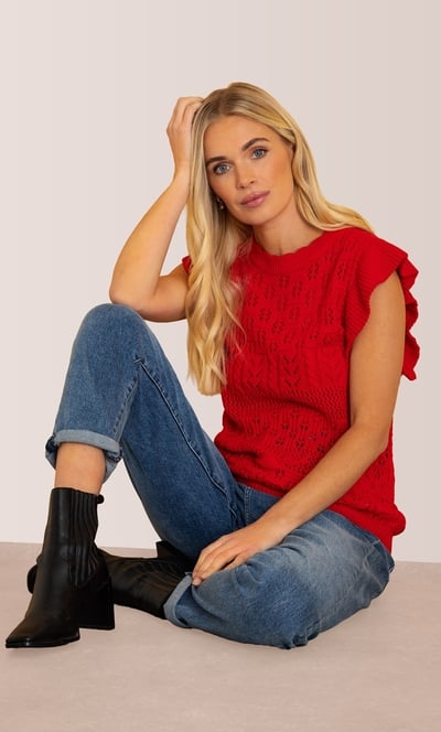 Knitted Cotton Tank Top