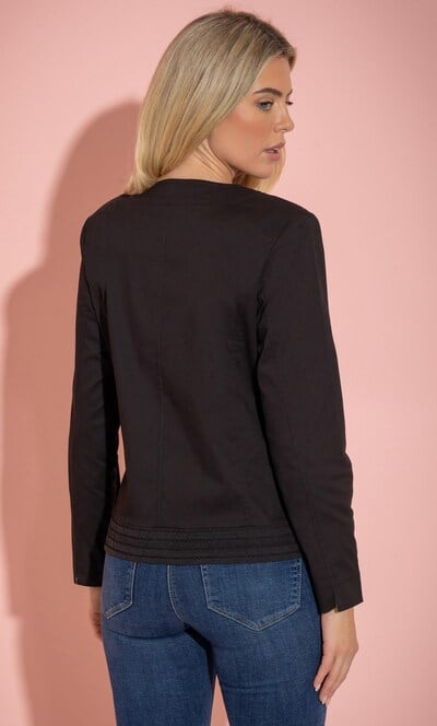 Embellished Cotton Stretch Jacket