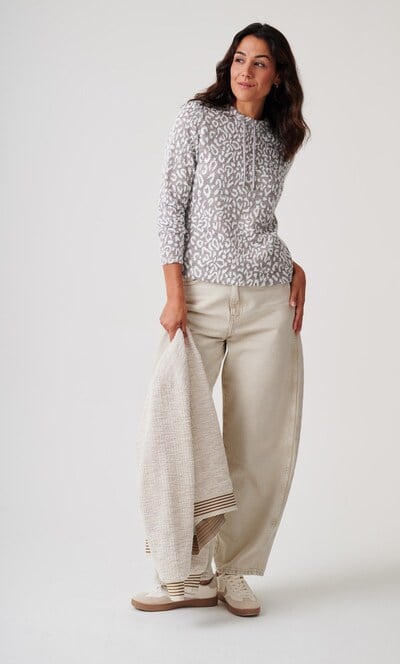 Anna Rose Leopard Inspired Shimmer Jumper