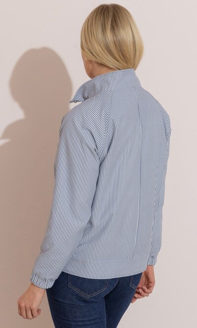 Anna Rose Lightweight Striped Jacket
